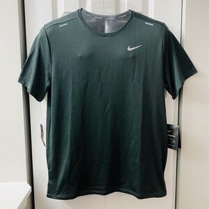 Nike BREATHE Dri-Fit Men's Running T-Shirt CK0479-070 Dark Gray Size Large NWT